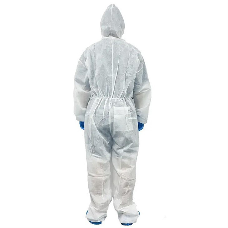 Disposable White Polypropylene Coverall